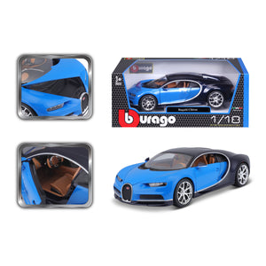 BUGATTI CHIRON 2016 BLUE/BLACK 1:18
