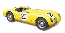Indlæs billede til gallerivisning JAGUAR C-TYPE SPIDER TEAM JAGUAR RACING N 20 24h LE MANS 1953  R.LAURENT - C.DE TORNACO YELLOW