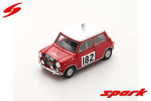 Indlæs billede til gallerivisning Morris COOPER S #182 MAKINEN/VANSON RALLY MONTE CARLO 1964 rød/hvid 1:43