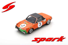 Indlæs billede til gallerivisning Porsche 914/6 #3 WALDEGAARD/ANDERSSON/CHASSEUIL 2nd MARATON DE LA ROUTE 1970 orange/sort/grøn 1:43