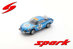 Alpine A110 #61 NUSBAUMER/BOURDON 24H LE MANS 1968 blå metallic 1:43
