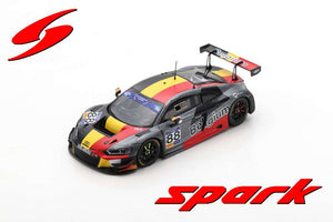 AUDI R8 LMS TEAM BELGIUM N 88 FIA MOTORSPORT GAMES GT CUP VALLELUNGA 2019 L.MACHIELS - N.VERDONCK BLACK RED YELLOW 1:43
