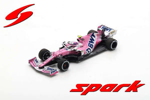 BWT Racing POINT RP20 #11 SERGIO PEREZ BELGIAN GP 2020 lyserød/hvid/blå 1:43