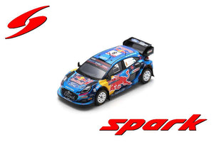 FORD ENGLAND PUMA RALLY1 TEAM FORD WORLD RALLY M-SPORT N 8 WINNER RALLY CHILE 2023 OTT TANAK - MARTIN JARVEOJA BLUE YELLOW RED 1:43