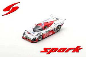 SPICE SE 88 C #103 THUNER/DE THOISY/TOUROUL 24H LE MANS 1989 hvid/rød 1:43