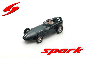 VANWALL VW2 #10 HARRY SCHELL 4th BELGIAN GP 1956 mørk grøn 1:43
