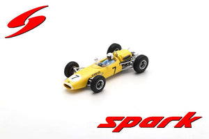 Brabham BT11A #7 FRANK GARDNER TASMAN SERIES 2nd LEVIN 1965 gul/hvid 1:43