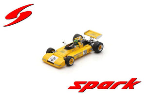 Brabham BT38 #20 WILSON FITTIPALDI 4th BADEN-WURTTENBERG GP HOCKENHEIM 1972 gul 1:43