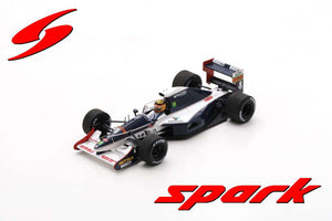 Brabham BT60Y #8 MARK BLUNDELL BELGIAN GP 1991 mørk blå/hvid/rød 1:43