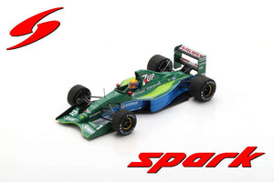 JORDAN 191 #32 ROBERTO MORENO ITALIAN GP 1991 grøn/blå 1:43