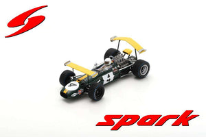 Brabham BT26A #4 JACKY ICKX 6th SPANISH GP 1969 mørk grøn/gul 1:43