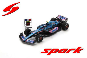 Alpine A522 BWT ALPINE F1 TEAM #31 ESTEBAN OCON 5th AUSTRIAN GP 2022 - 100th RACE blå/lyserød/hvid 1:43