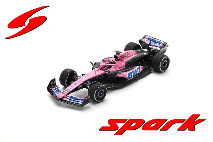 ALPINE F1 A523 TEAM BWT ALPINE N 31 SEASON 2023 ESTEBAN OCON PINK BLUE 1:43