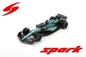 ASTON MARTIN ARAMCO COGNIZANT FORMULA ONE TEAM AMR23 #18 LANCE STROLL 6th BAHRAIN GP 2023 grøn/sort/gul 1:43
