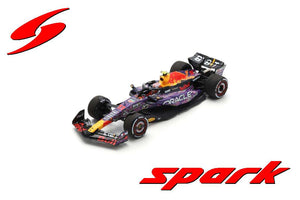 RED BULL F1 RB19 TEAM ORACLE RED BULL RACING N 11 3rd LAS VEGAS USA GP 2023 SERGIO PEREZ PURPLE YELLOW RED 1:43