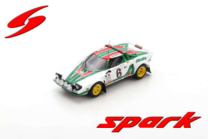 LANCIA STRATOS HF TEAM ALITALIA (night version) N 6 2nd RALLY MONTECARLO 1976 BJORN WALDEGAARD - HANS THORSZELIUS WHITE GREEN RED 1:43
