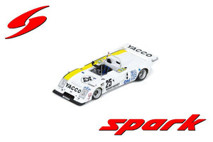 CHEVRON B36 2.0L S4 TEAM ROC SOCIETE YACCO N 25 24h LE MANS 1980 BRUNO SOTTY - DOMINIQUE LAURENT - PHILIPPE HESNAULT WHITE YELLOW 1:43