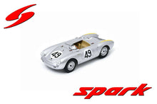 Indlæs billede til gallerivisning Porsche 550 #49 DUNTOV/VEUILLET 13th 24H LE MANS 1955 sølv/gul 1:43