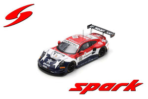 PORSCHE 911 992 GT3 R TEAM GMG RACING N 132 24h SPA 2023 K.WADHINGTON - J.SOFRONAS - P.LONG - J.BLEEKEMOLEN RED WHITE BLUE 1:43