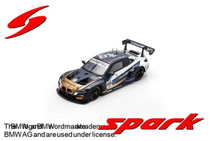 BMW M4 GT3 #998 FARFUS/HARPER/HESSE 6th 24H SPA 2024 mørk blå/hvid/guld 1:43