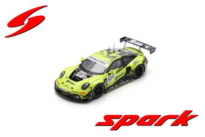 PORSCHE 911 992 GT3 R 4.2L TEAM SSR HERBERTH N 92 24h SPA 2024 MATHIEU JAMINET - MATT CAMPBELL - FREDERIC MAKOWIECKI GREEN BLACK 1:43