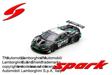 Indlæs billede til gallerivisning Lamborghini HURACAN GT3 EVO 2 #72 RINDONE/MICHELOTTO/KUJALA/STEVENSON 3rd BRONZE CLASS 24H SPA 2024 sort/hvid/grøn 1:43