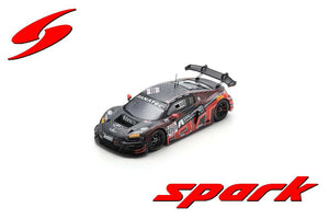 AUDI R8 LMS GT3 EVO II 5.2L V10 TEAM TRESOR ATTEMPTO RACING N 88 24h SPA 2024 LEONARDO MONCINI - LORENZO PATRESE - LORENZO FERRARI - GLENN VAN BERLO GREY RED 1:43