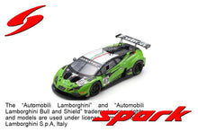 Indlæs billede til gallerivisning LAMBORGHINI HURACAN GT3 EVO2 5.2L V10 TEAM IRON LYNX N 63 24h SPA 2024 MATTEO CAIROLI - ANDREA CALDARELLI - MIRKO BORTOLOTTI GREEN WHITE BLACK 1:43
