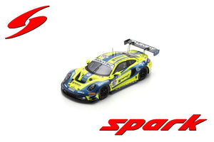 Porsche 911 GT3 R (992) #97 BLATTNER/RICHARD ROBICHON/MARSCHALL/HARTOG 24H SPA 2024 gul/blå 1:43