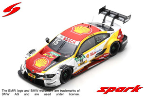 BMW 4-SERIES M4 BMW TEAM RMG N 15 DTM HOCKENHEIM 2018 A.FARFUS WHITE RED YELLOW 1:43