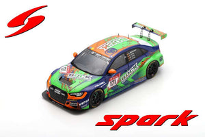 Audi RS3 LMS #171 BOCK/PARTL/PRINZ/MOENTMANN 24H NURBURGRING 2020 blå/grøn 1:43
