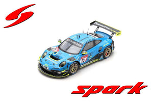 Porsche 911 GT3 R #23 AUST/MENZEL/SEEFRIED 24H NURBURGRING 2021 blå/gul 1:43