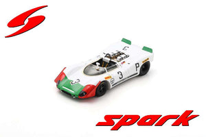 Porsche 908-2 #3 ELFORD/AHRENS 3rd 1000KM NURBURGRING 1969 hvid/grøn/rød 1:43