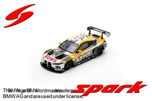 BMW 4-SERIES M4 GT3 TEAM ROWE RACING N 99 24h NURBURGRING 2024 R.FRIJNS - S.VAN DER LINDE - D.VANTHOOR - A.FARFUS GREY YELLOW WHITE 1:43