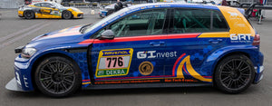 VW GOLF 7 GTI TCR DSG #776 GOROYAN/MAVLANOV/EPP/PRIMKE 3rd SP 3T CLASS 24H NURBURGRING 2024 blå/orange 1:43
