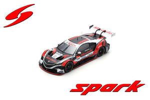 HONDA NSX-GT TEAM MODULO NAKAJIMA RACING N 64 GT500 CLASS SUPER GT 2021 TAKUYA IZAWA - HIROKI OTSU BLACK WHITE RED 1:43