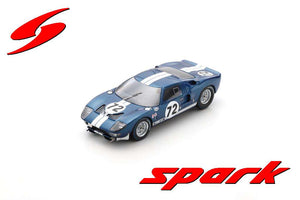 Ford GT40 #72 BONDURANT/GINTHER 3rd 2000KM DAYTONA 1965 blå/hvid 1:43