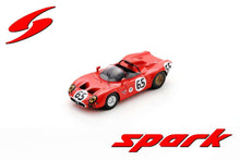 Indlæs billede til gallerivisning ALFA ROMEO 33 SPIDER TEAM AUTODELTA N 65 12h SEBRING 1967 A.DE ADAMICH - T.ZECCOLI RED 1:43
