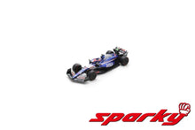 Indlæs billede til gallerivisning VISA CASH APP RB F1 TEAM VCARB 01 #30 LIAM LAWSON 9th US GP 2024 (LL&#39;s First F1 Debut) blå/hvid/rød 1:64