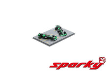 Indlæs billede til gallerivisning STAKE F1 TEAM KICK SAUBER C44 #24 ZHOU GUANYU + #77 VALTTERI BOTTAS ABU DHABI GP 2024 - 2 CAR SET sort/grøn 1:64