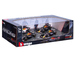 FORMEL 1 RED BULL SET 4X RB16B N.33 + RB18 N.1 + RB19 N.1 + RB19 N.11 1:43