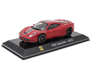 FERRARI 458 SPECIALE 2013 RED WITH SHOWCASE 1:43