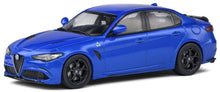 Indlæs billede til gallerivisning ALFA ROMEO GIULIA QUADRIFOGLIO 2019 BLUE 1:43