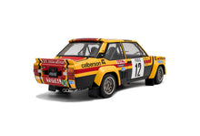 Indlæs billede til gallerivisning FIAT 131 ABARTH TEAM CALBERSON N 12 7th RALLY MONTECARLO 1980 MICHELLE MOUTON - ANNIE ARRII YELLOW BLACK RED 1:18