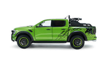 Indlæs billede til gallerivisning FORD USA RANGER RAPTOR PICK-UP DOUBLE CABINE 2024 GREEN BLACK 1:18