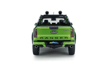Indlæs billede til gallerivisning FORD USA RANGER RAPTOR PICK-UP DOUBLE CABINE 2024 GREEN BLACK 1:18