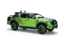 Indlæs billede til gallerivisning FORD USA RANGER RAPTOR PICK-UP DOUBLE CABINE 2024 GREEN BLACK 1:18