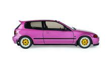 Indlæs billede til gallerivisning HONDA CIVIC (EG6) SOLIDO WORKS PINK METALLIC PINK 1991 1:18