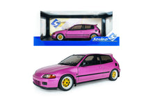 Indlæs billede til gallerivisning HONDA CIVIC (EG6) SOLIDO WORKS PINK METALLIC PINK 1991 1:18