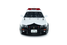 Indlæs billede til gallerivisning NISSAN SKYLINE 34 GT-R (BNR34) JAPAN POLICE 2019 WHITE BLACK 1:18